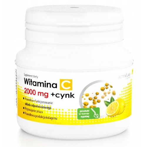 Activlab Pharma Vitamin C 2000 mg + Zinc 10 mg, 150 Grams