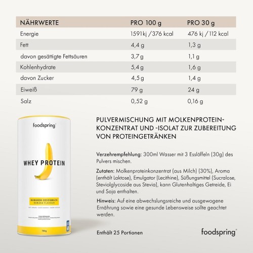 Foodspring Whey Protein, 1x30 Grams - 1