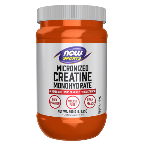 NOW Micronized Creatine Monohydrate, 500 Grams