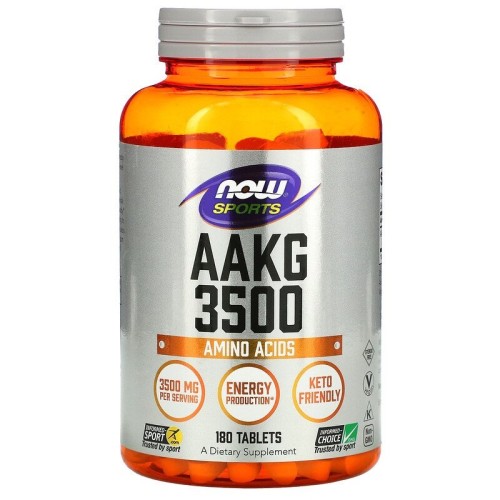 NOW AAKG 3500mg, 180 Tablets