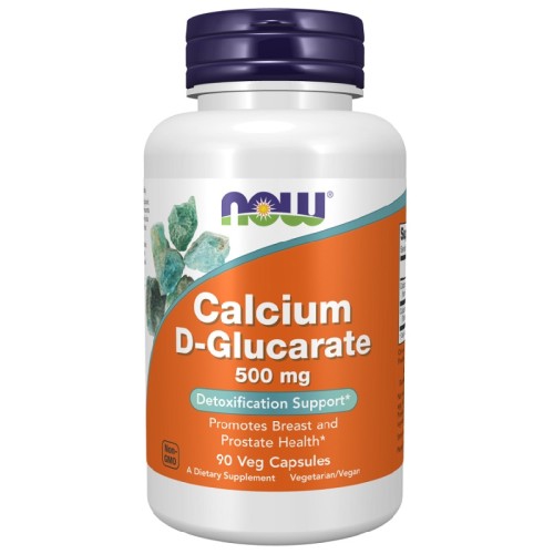 NOW Calcium D-Glucarate 500mg, 90 Veg Capsules