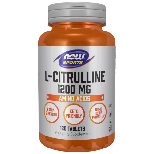 NOW L-Citrulline 1200 mg Extra Strength, 120 Tablets