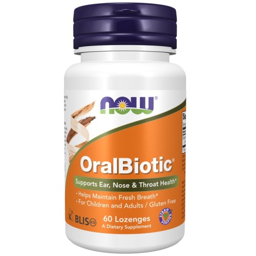 NOW OralBiotic, 60 Lozenges