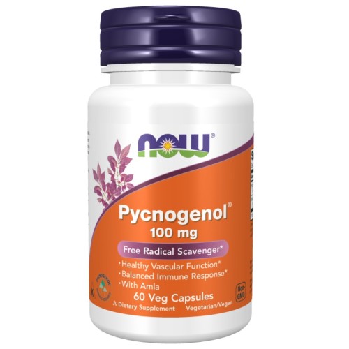 NOW Pycnogenol 100 mg, 60 Veg Capsules
