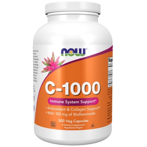 NOW Vitamin C-1000 with 100mg Bioflavonids, 500 Veg Capsules
