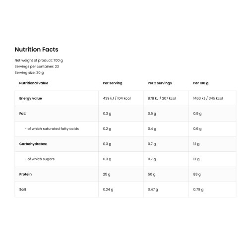 OstroVit Whey Protein Isolate, 700 Grams - 2