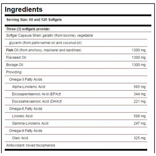 Solgar Omega 3-6-9, 60 softgels - 1