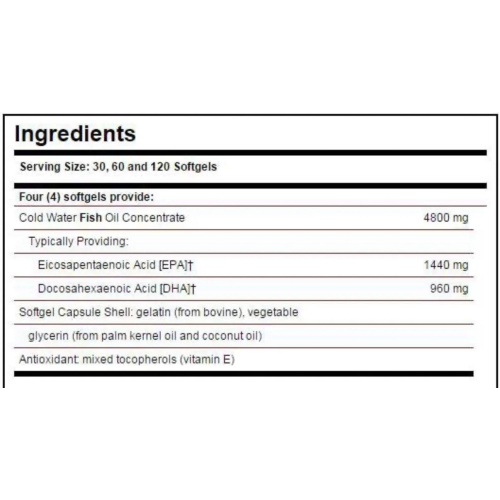 Solgar Omega-3 Double Strength, 60 softgels - 1