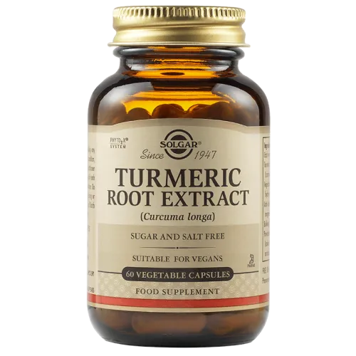 Solgar Turmeric Root Extract, 60 vegetable capsules