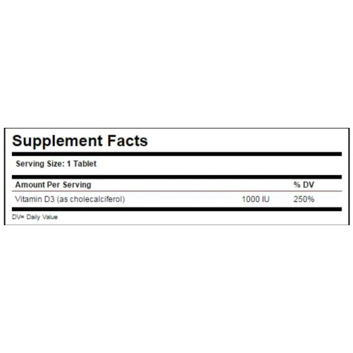 Solgar Vitamin D3 1000 IU, 90 tablets - 1