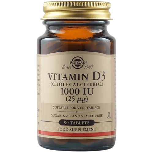 Solgar Vitamin D3 1000 IU, 90 tablets