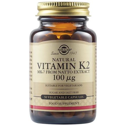 Solgar Vitamin К2 - MK7 100 mcg, 50 vegetable capsules