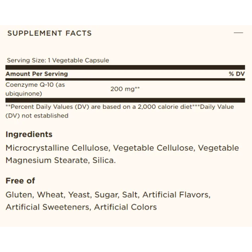 Solgar CoQ-10 200 mg, 30 vegetable capsules - 1